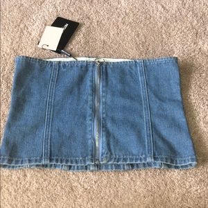 Pretty little Thing Denim Croset